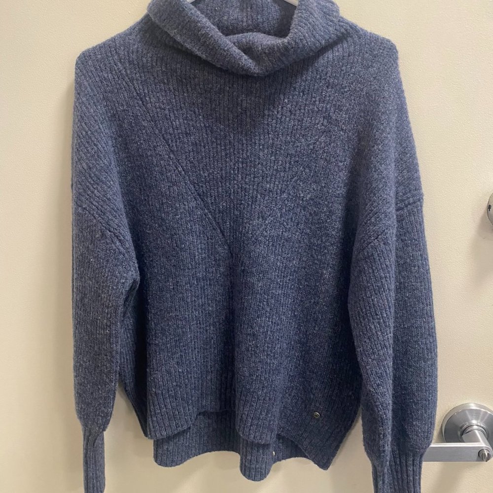 Ted Baker Gray/blue Turtleneck Sweater